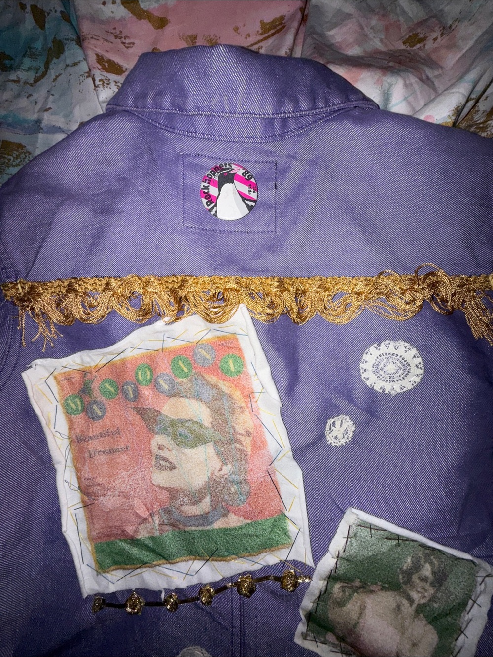Guess USA Purple denim custom by Marion G Nuernberg - Picture 10 of 15